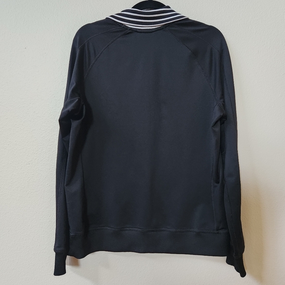 Nike Women's Dri-Fit Track Jacket Black and White Stripe - Picture 5 of 10
